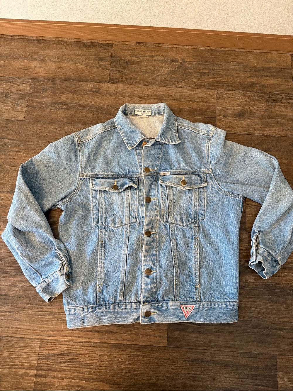 Vintage Georges Marciano for Guess Denim Jacket Medium Wash Made in USA Men’s M